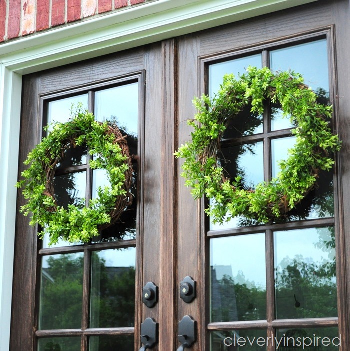 DIY boxwood wreath @cleverlyinspired (5)