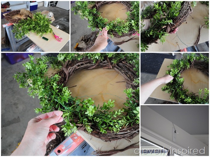 DIY boxwood wreath @cleverlyinspired (6)