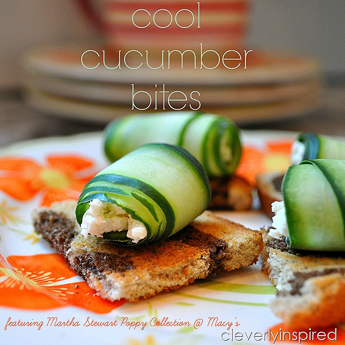 Cool Cucumber Bite Appetizer Recipe featuring Martha Stewart Collection ...