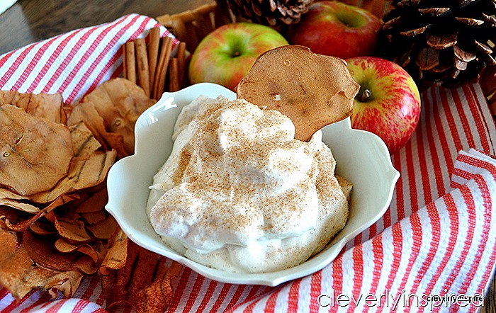 homemade apple chips with cinnamon sugar whipped creme @cleverlyinspired (6)