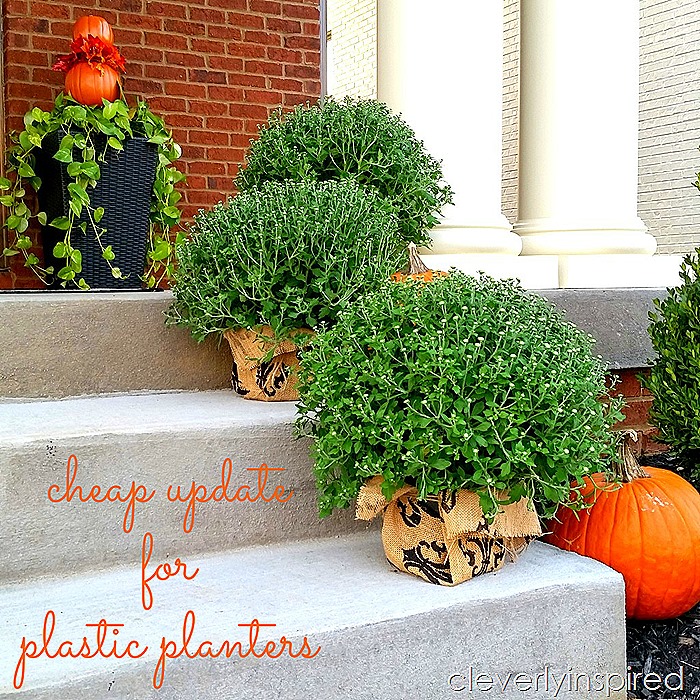 cheap update for plastic planters @cleverlyinspired (8)