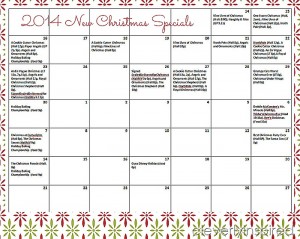 Christmas TV Specials Printable 2014 - Cleverly Inspired