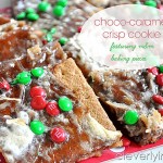 Choco-Caramel M&M Crisp Cookie (Easy Christmas Cookie REcipe)