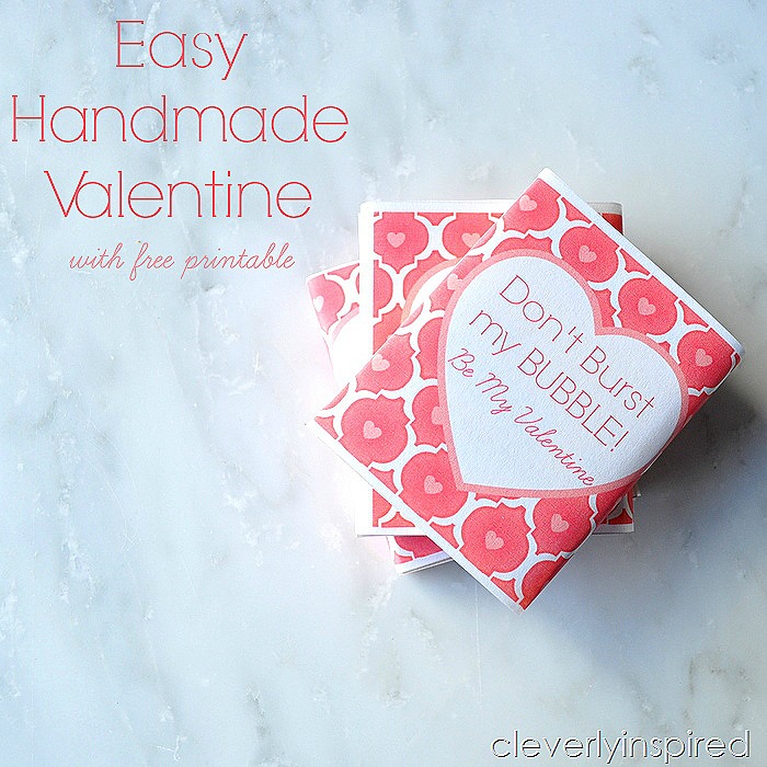 easy handmade valentine free printable @cleverlyinspired (3)