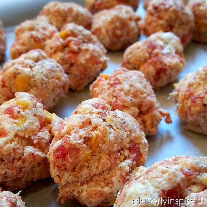 make ahead sausage ball recipe @cleverlyinspired (2)