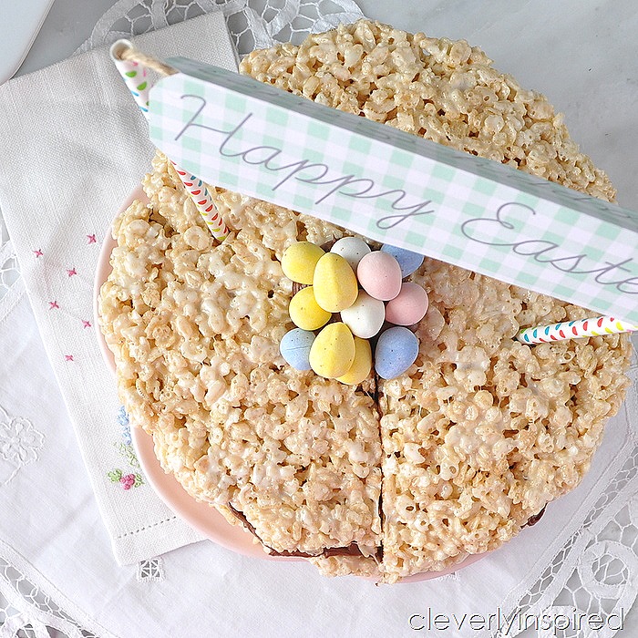 krispie treat layer cake @cleverlyinspired (5)