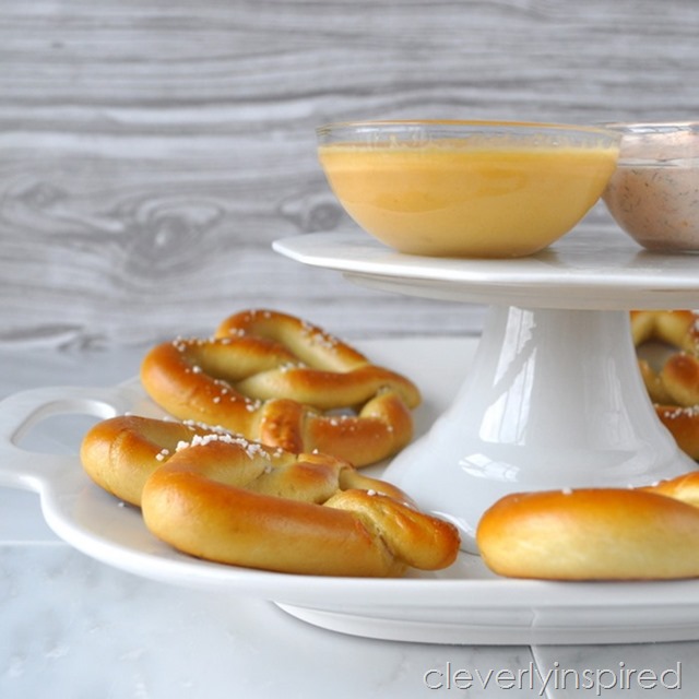 soft pretzel dip station snack bar @cleverlyinspired (3)