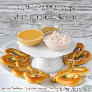 Soft Pretzel dip snack bar