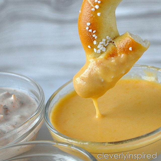 soft pretzel dip station snack bar @cleverlyinspired (8)