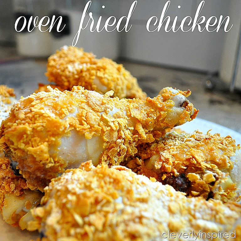 Oven Fried Chicken Recipe - Cleverly Inspired