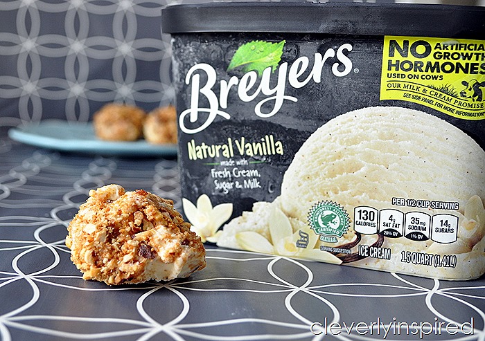 toasted nuts ice cream ball @cleverlyinspired