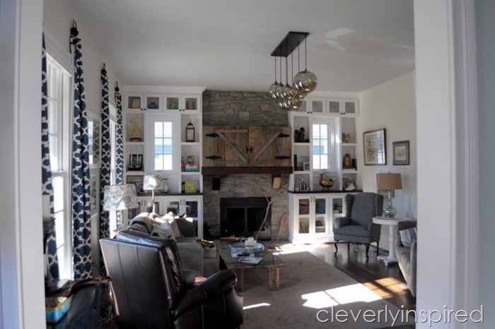 hide a tv above mantel @cleverlyinspired (2)