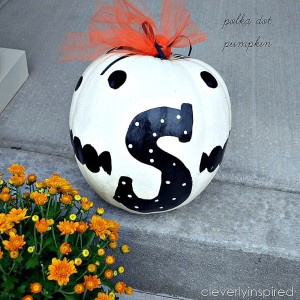 Paint a Polka Dot Pumpkin
