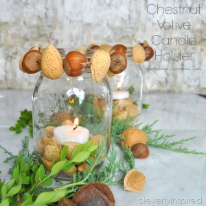 Chestnut Votive Holder: Fall Craft