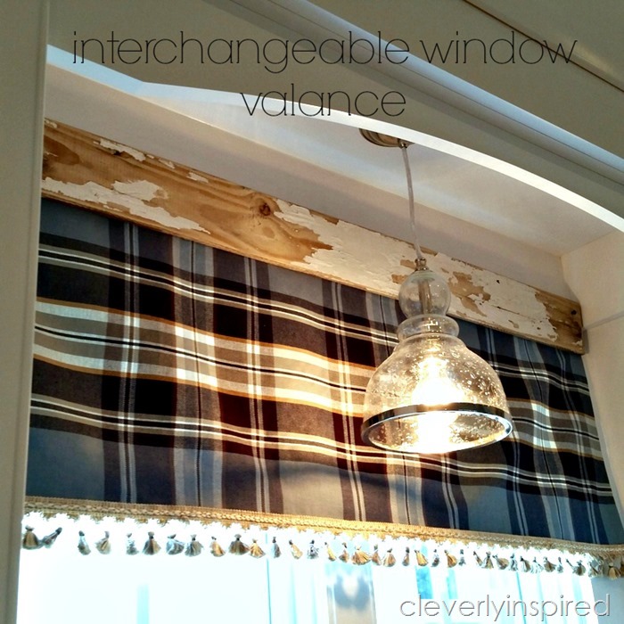 Easy no sew interchangeable valance @cleverlyinspired (4)