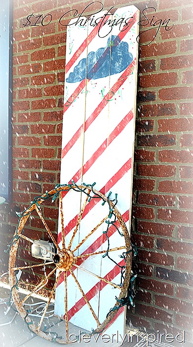 DIY large Christmas sign $10 @cleverlyinspired (10)