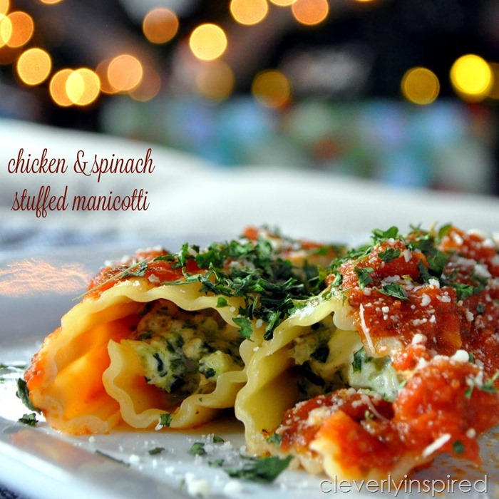 chicken and spinach stuffed manicotti @cleverlyinspired (5)