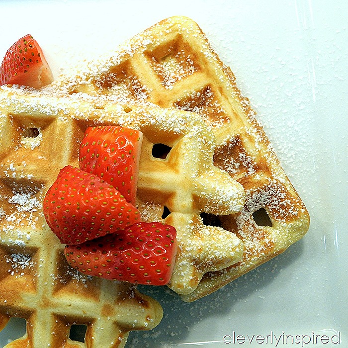 easy homemade waffle recipe @cleverlyinspired (7)