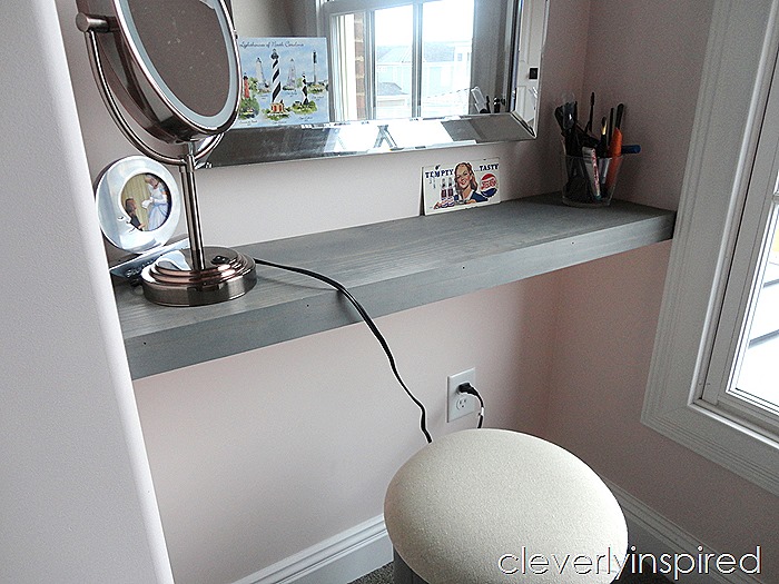 how to build a shelf in a nook space @cleverlyinspired (5)