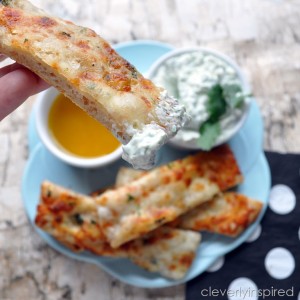 Pizza Sticks with homemade dipping sauces