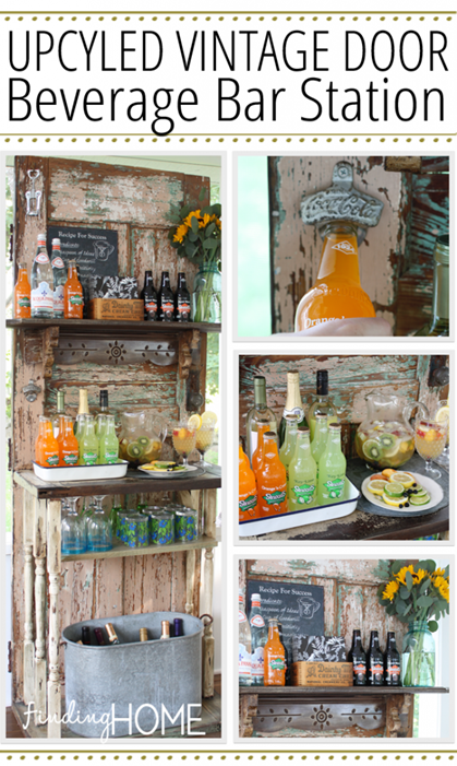 Upcycled-Vintage-Door-Beverage-Bar-Station-612x1024