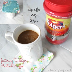 Coffee Cozy Topper featuring Folger’s Instant Coffee