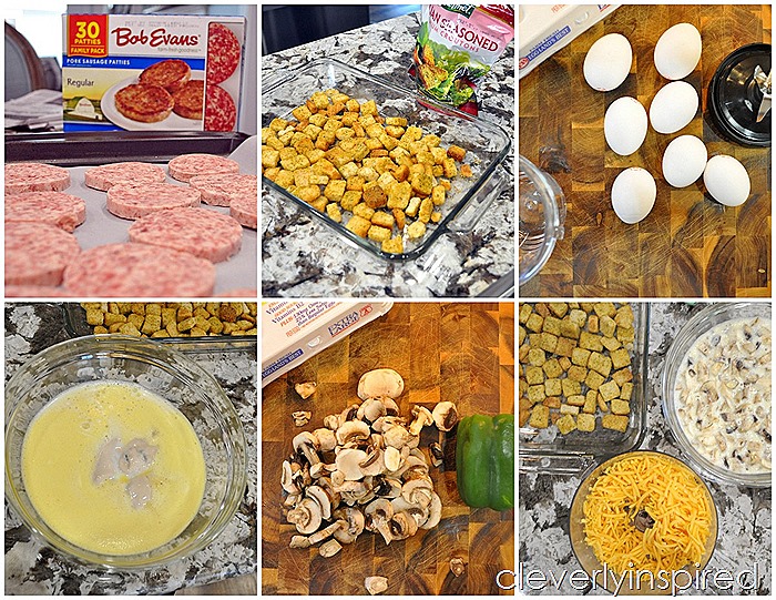 overnight sausage egg breakfast casserole @cleverlyinspired (1)