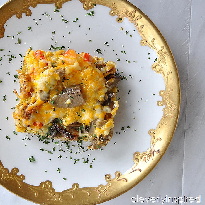 overnight sausage egg breakfast casserole @cleverlyinspired (3)