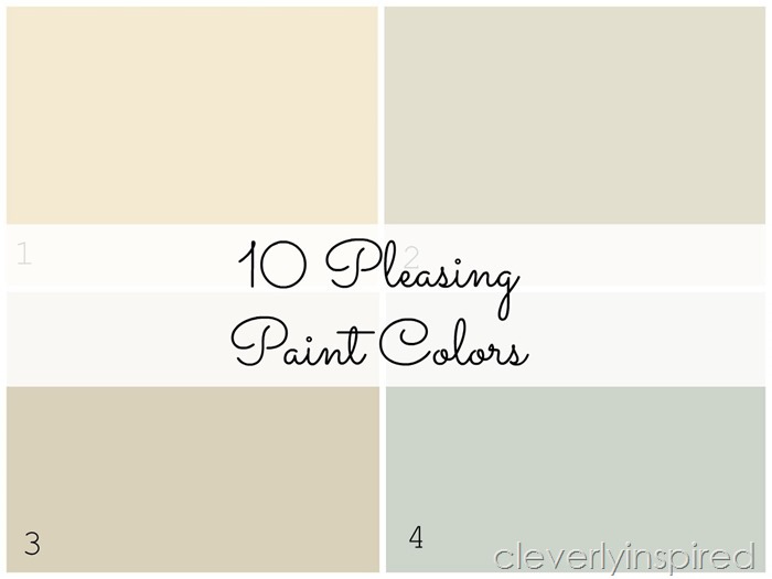 10 pleasing paints @cleverlyinspiredcv