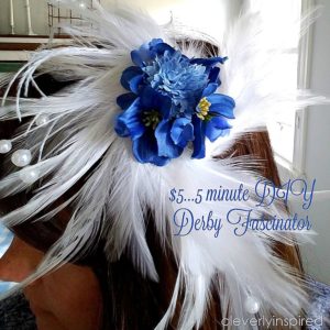 $5…5 minute Kentucky Derby Party DIY fascinator