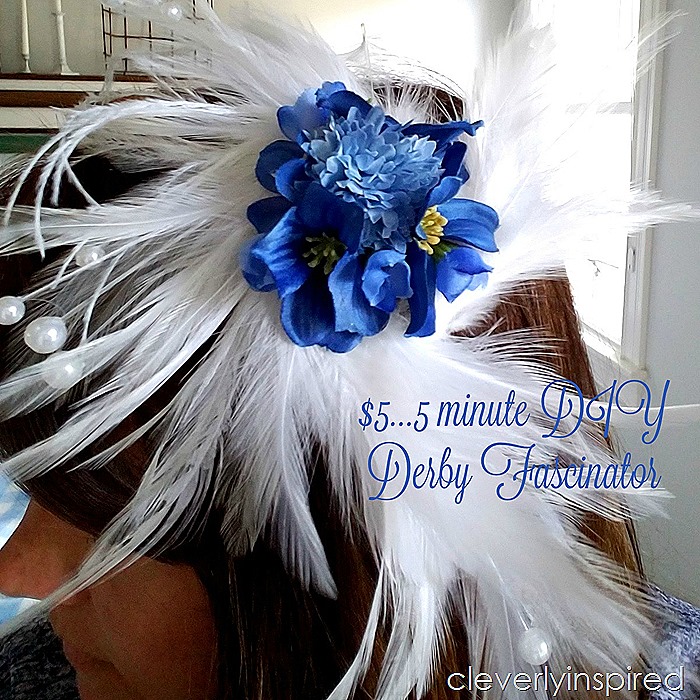 5 minute Kentucky Derby Party DIY fascinator