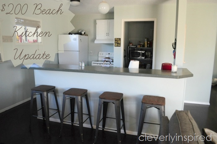 Beach kitchen update on a budget @cleverlyinspired (1)