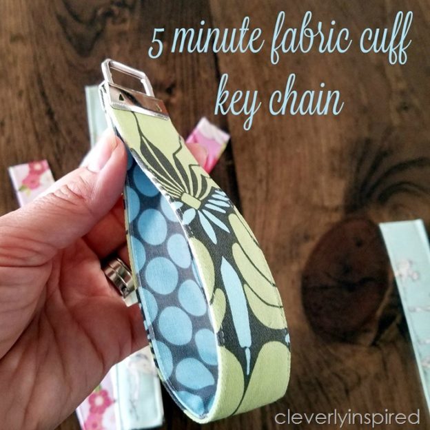 Easy DIY Fabric Cuff Keychain