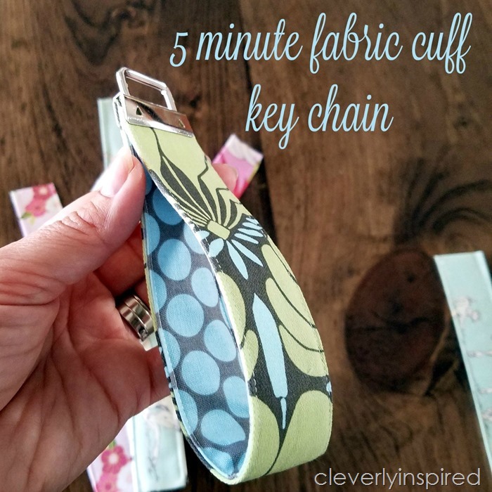 5 minute fabric cuff keychain @cleverlyinspired (2)