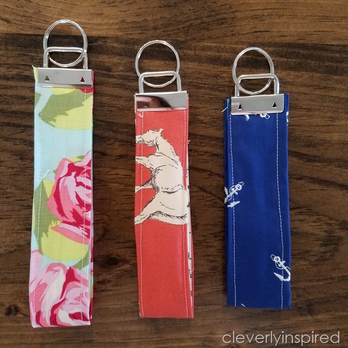 5 minute fabric cuff keychain @cleverlyinspired (6)