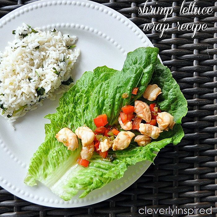 shrimp lettuce wrap recipe @cleverlyinspired (2)