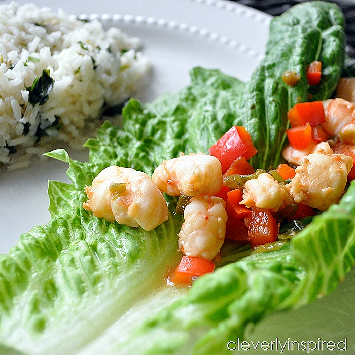 shrimp lettuce wrap recipe @cleverlyinspired (3)