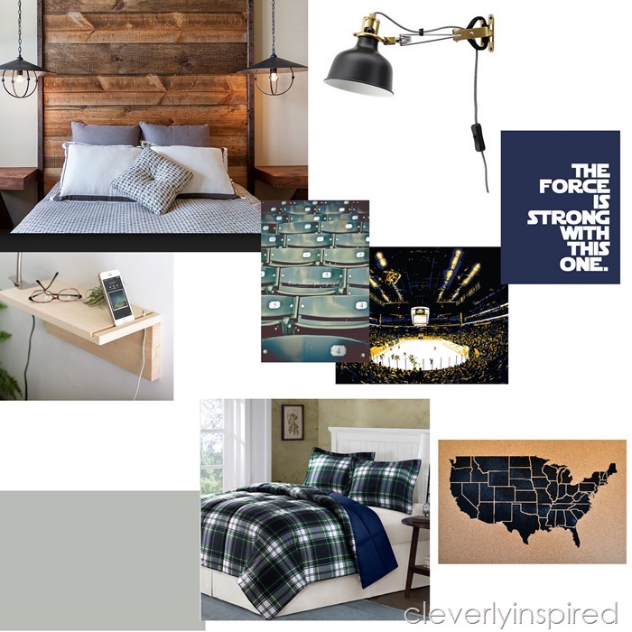 teen boy bedroom design @cleverlyinspired