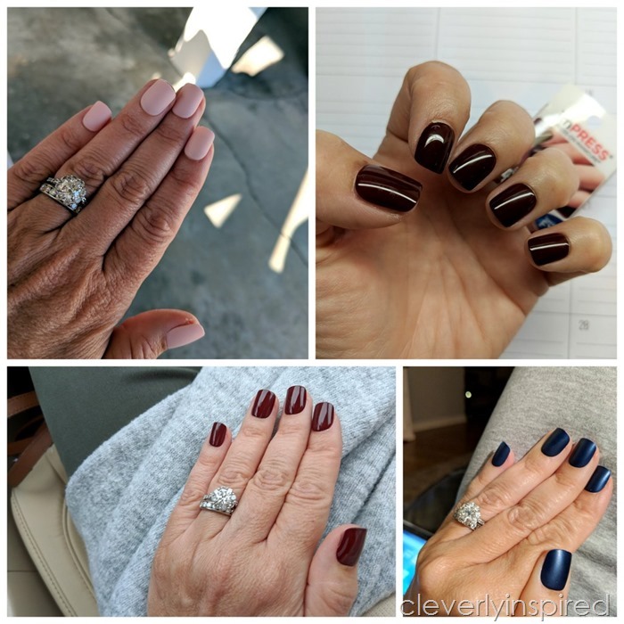 DIY $6 manicure Impress Nails @cleverlyinspired