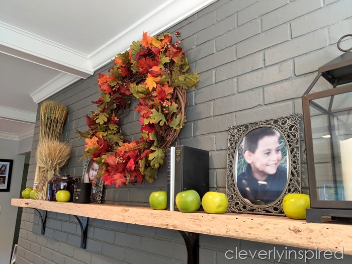 shop the house fall mantle cleverlyinspired (4)